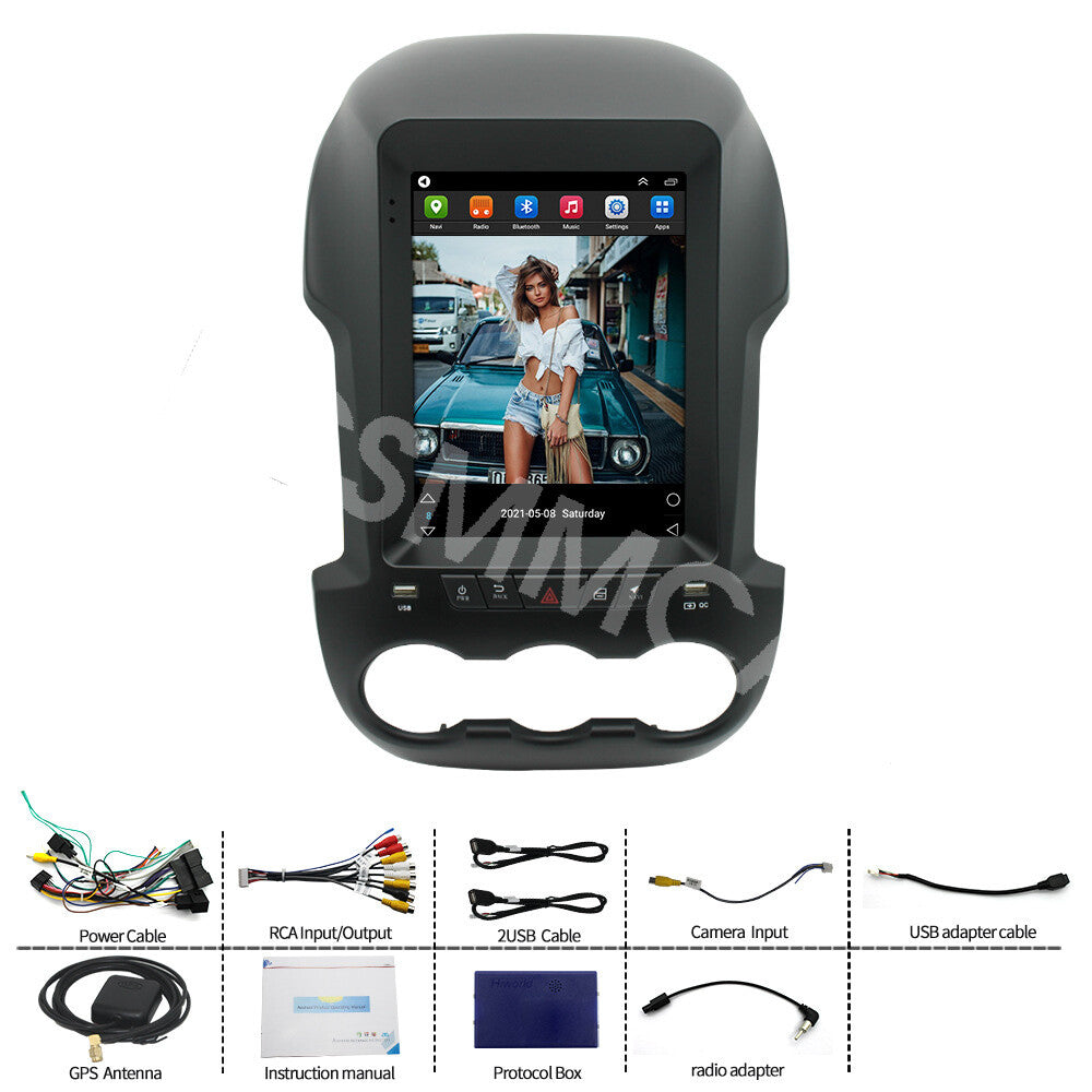 Fit for Ford Ranger 2011-2015 9.7in Android 13 Car Radio Bluetooth Multimedia BT
