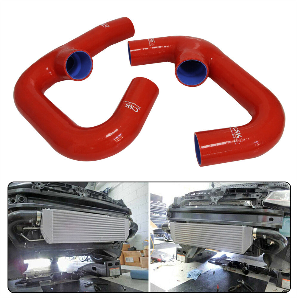 2Pcs Upgrade Silicone Intercooler Intake Hose for VW for Golf R GTI MK7 2.0T 2015+