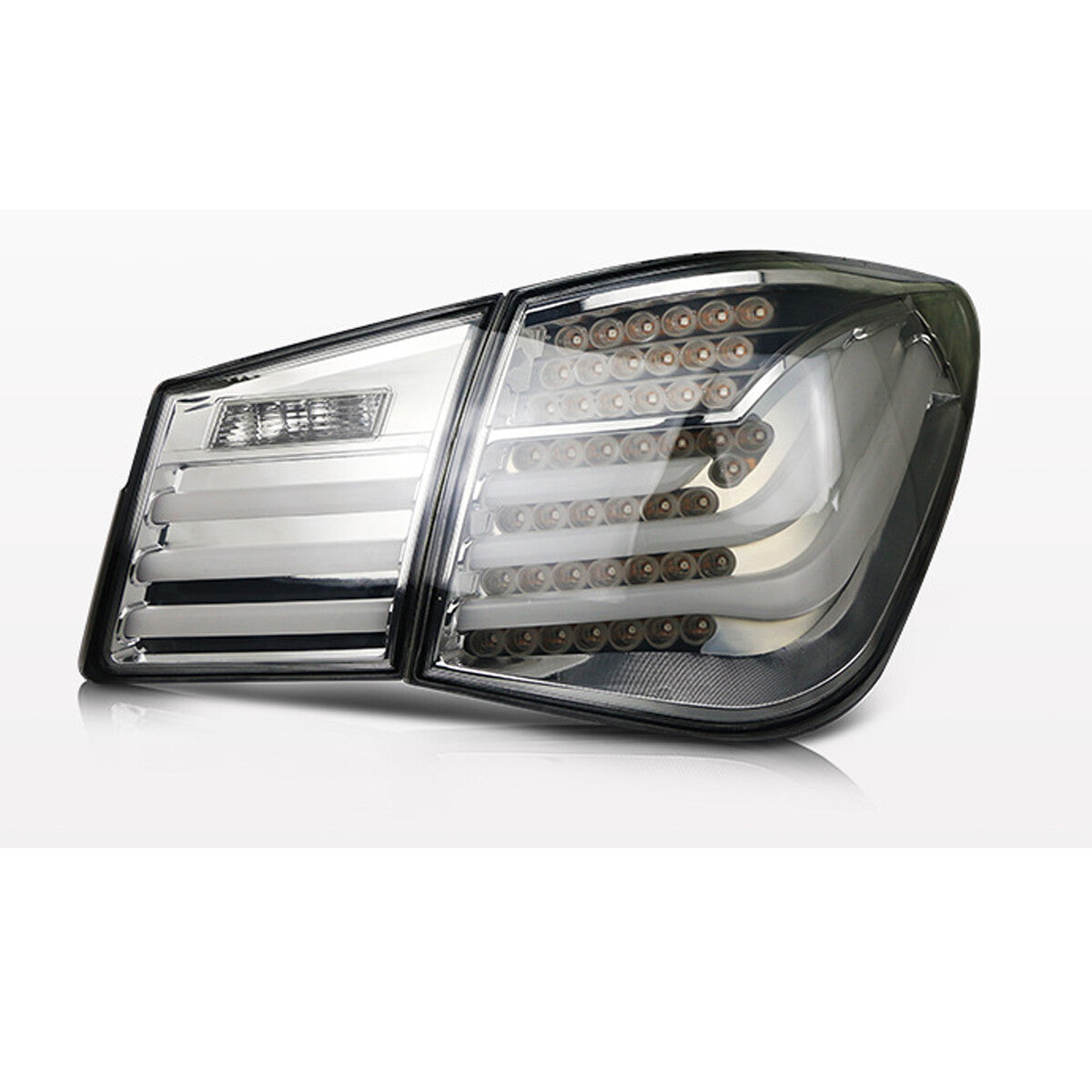 Suitable for Chevrolet for Cruze 2009-2015 LED taillights, DRLs, and rear brake lights (smoked finish).