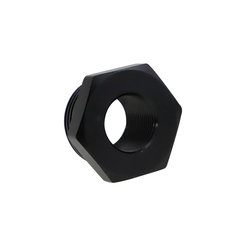 2-Pack Black Aluminum 5/8x24 to 3/4 NPT Automotive Threaded Oil Filter Adapters