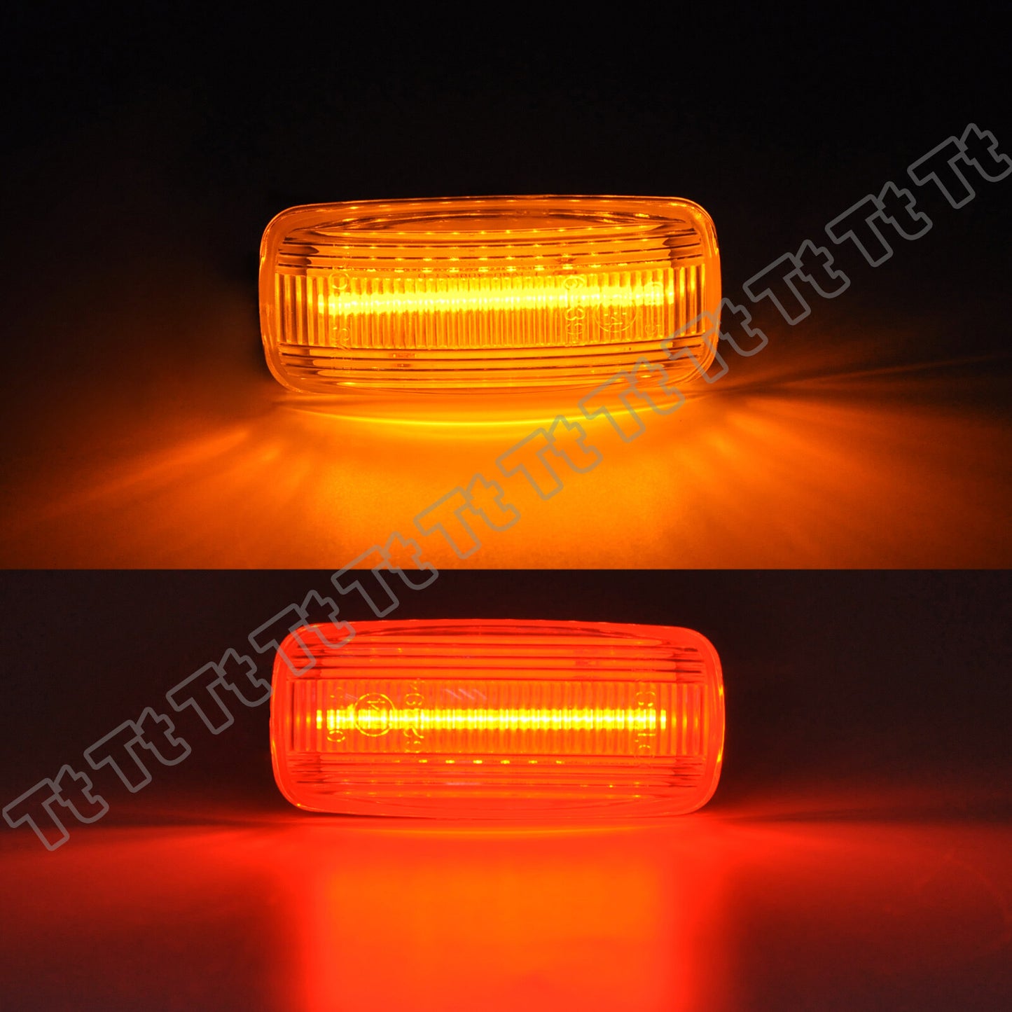 4-pack Amber/Red LED Mudguard Side Marker Lights for 10-18 for Dodge for Ram 2500 3500 Dual