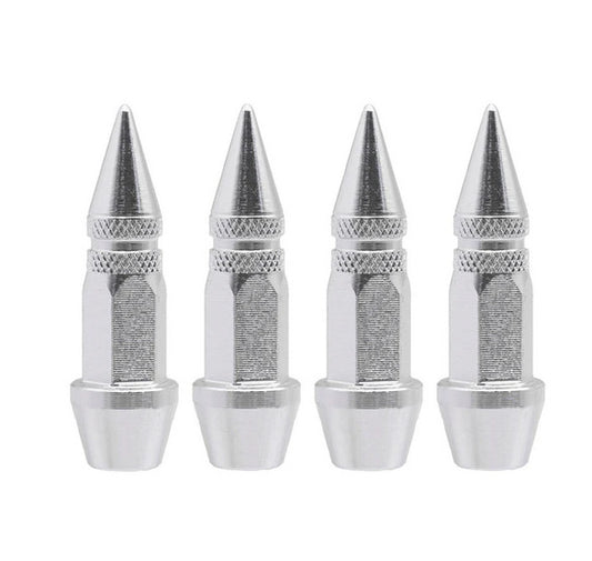 4-piece car tire valve cover rod air dust cover black bullet for Honda for Suzuki