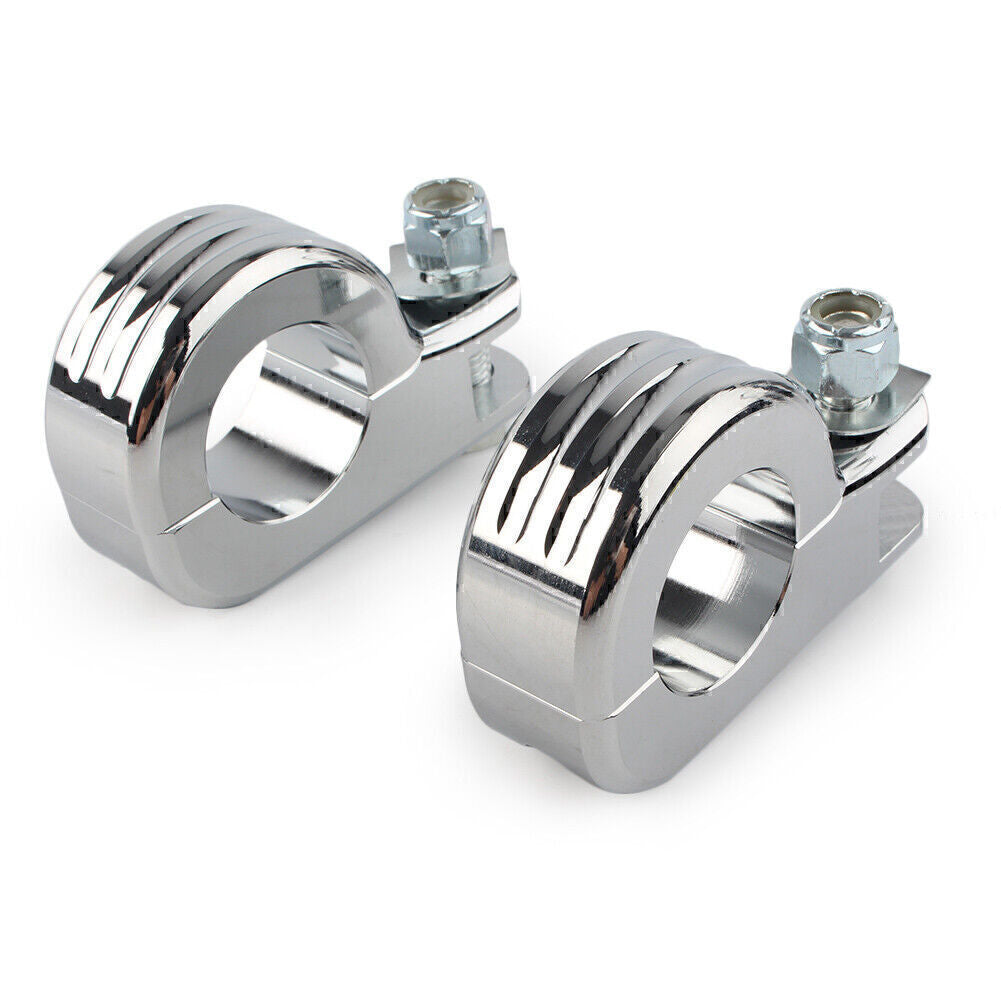1.25 Highway Foot Peg Mounting for Harley Touring Road King Engine Bars Chrome