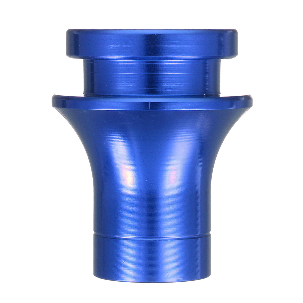 BLUE SHIFT KNOB BOOT RETAINER/ADAPTER FOR MANUAL GEAR SHIFTER LEVER 10X1.25