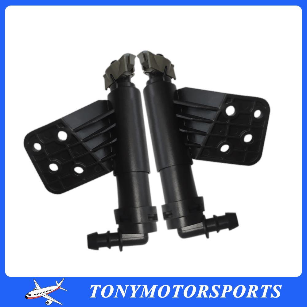 Fits for Kia Sportage 2016-2019 Right Left 2Pcs Black Headlight Washer Jet Nozzles