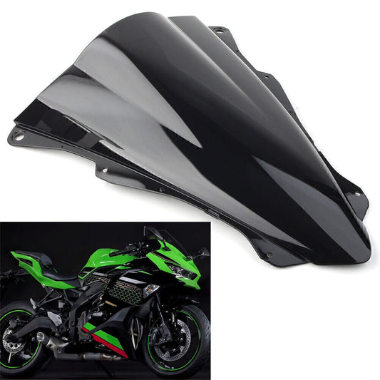 Motorcycle Front Windshield Windscreen ABS Fit for Kawasaki ZX25R 2020 Black