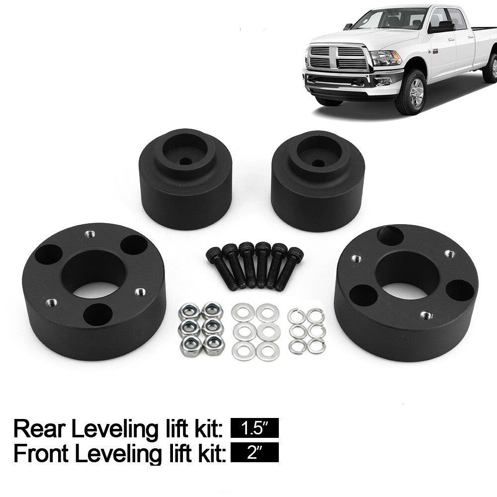 2-inch front + 1.5-inch rear full lift kit leveling kit for Dodge for Ram 1500 4WD 2009-2024