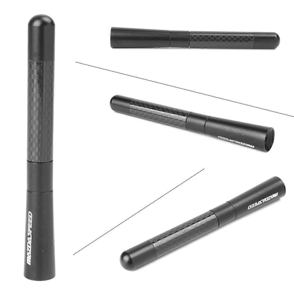 Universal 4.7 12CM Short Carbon Fiber Car Aerial Antenna for Mazda 2 3 6
