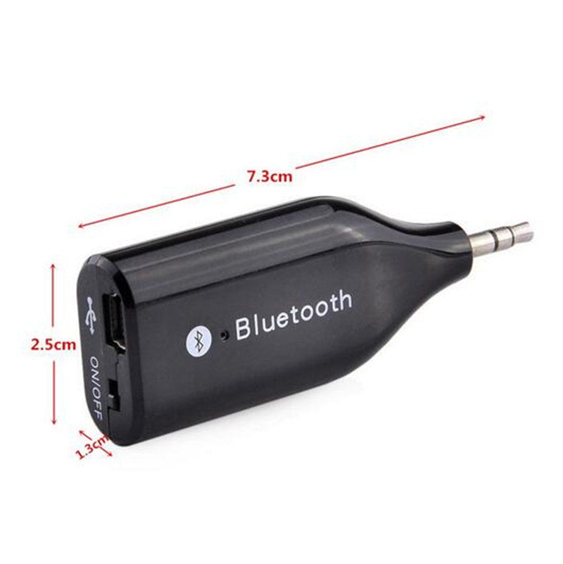 Car Bluetooth AUX Phone Hands- Stereo Audio Music Receiver Adapter Wireless