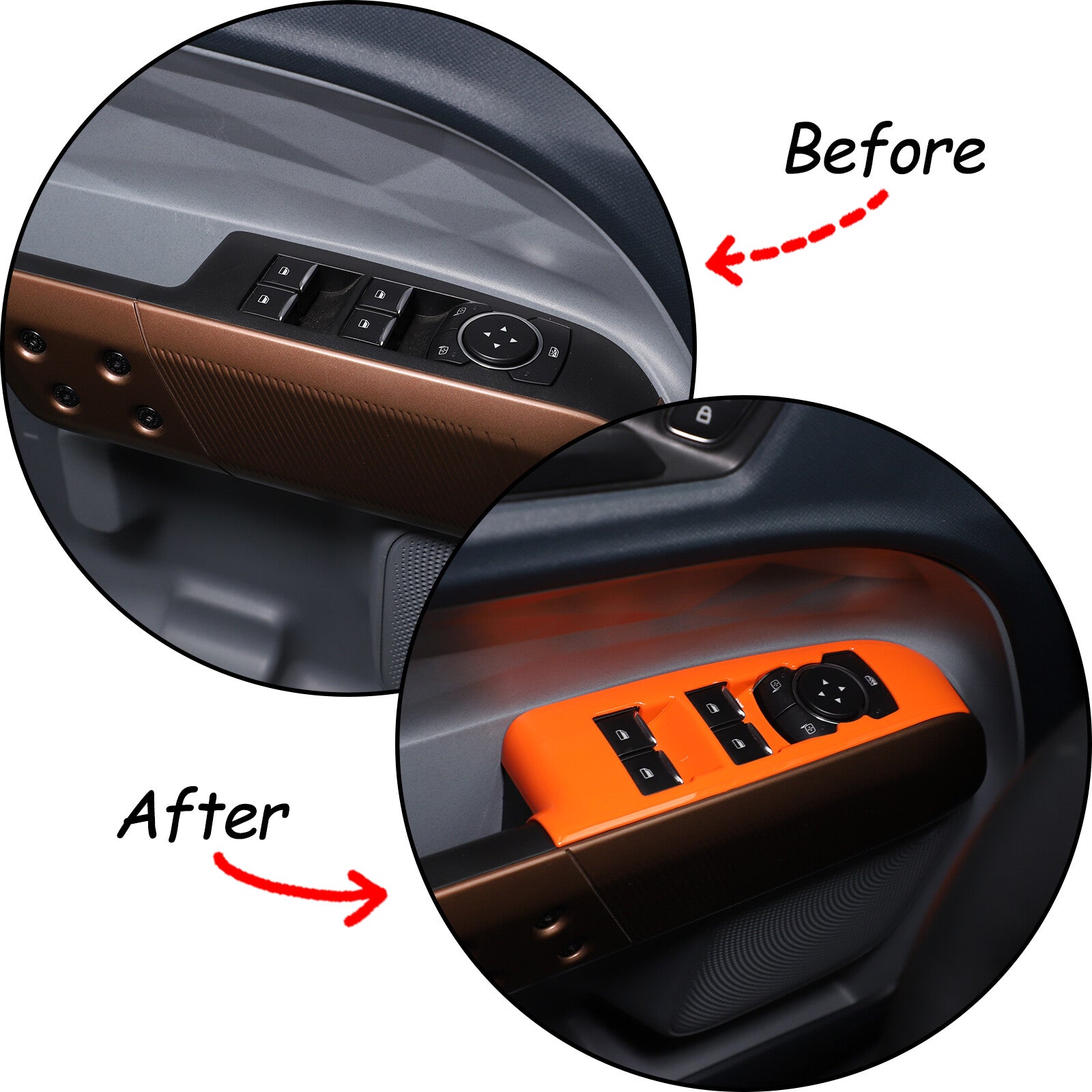 Carbon fiber ABS A-pillar triangular side cover suitable for Jaguar for F-type 2013-2023.