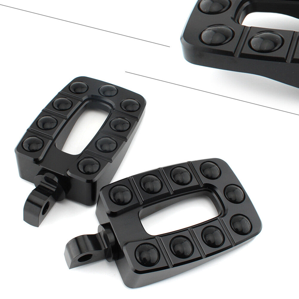 2x Foot Peg Footrest Pedal Non-Slip for Harley Dyna Srtster XL883 XL1200 Black