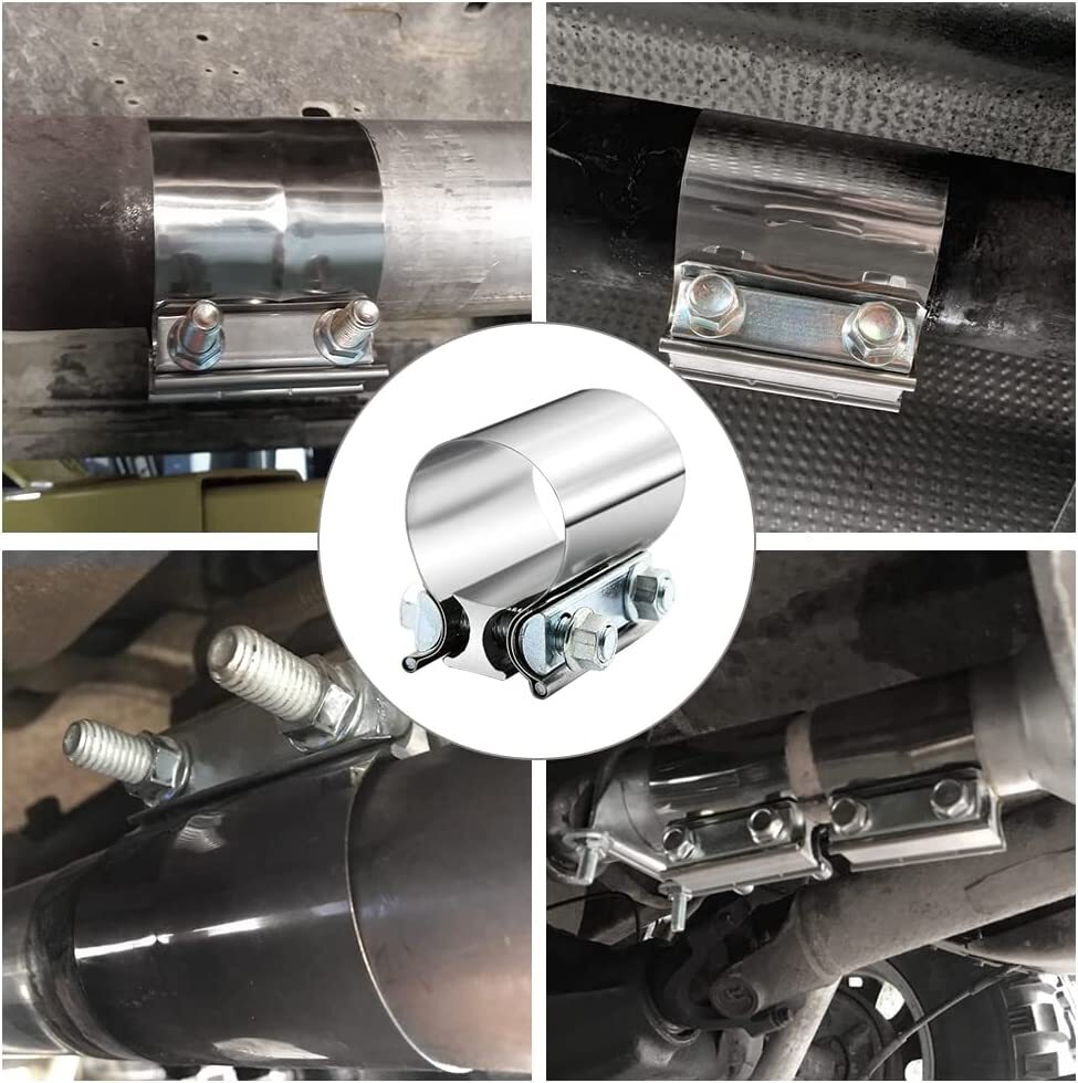 5Exhaust Band Clamp Joint Exhaust Pipe Muffler Clamp 5inLap Joint Exhaust Clamp