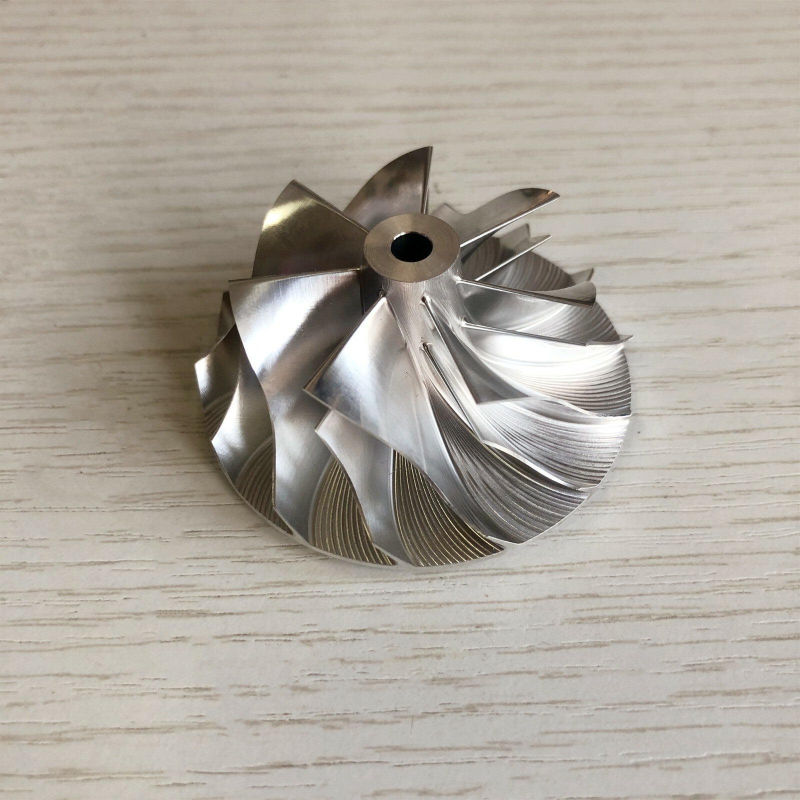 K04 forward 42.00/56.08mm 7+7 blade turbo lower blade billet compressor wheel