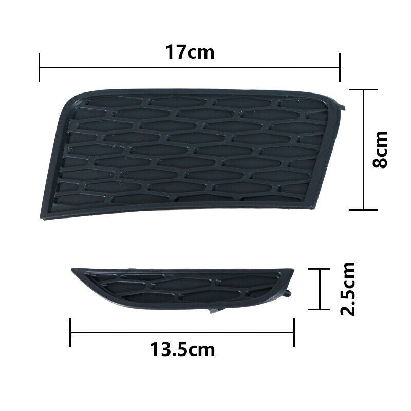 2-Piece Front Bumper Fog Light Trim Frame for Range Rover Evoque 2012-2015