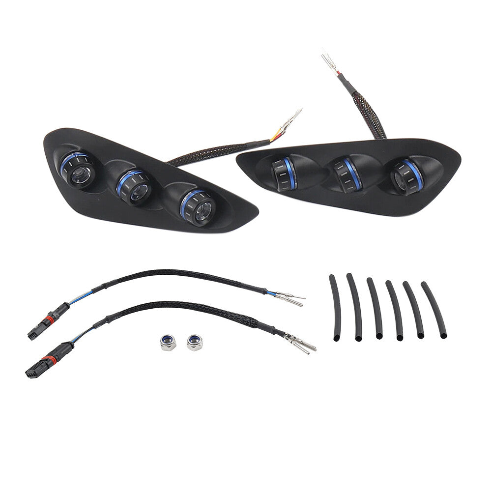 Integrated Tail Light Rear Turn Signal Light Blue for BMW S1000RR 2023 2024