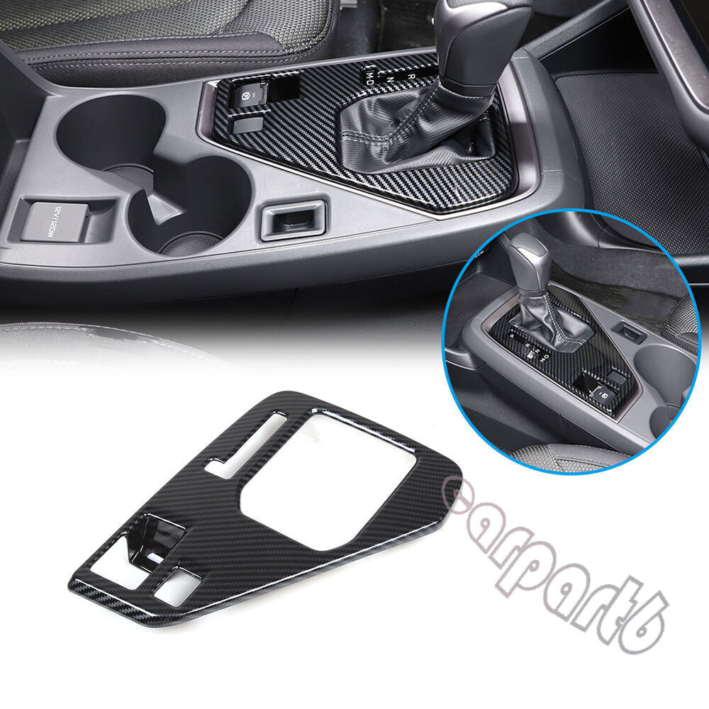 ABS Carbon Car Gear Panel Trim Accessories Cover 2023-2024 for Subaru Crosstrek