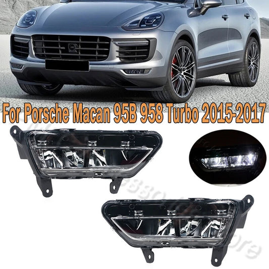 Daytime Running Light Fog Lamp for Porsche for Cayenne Macan 95B 958 Turbo 2015-2017