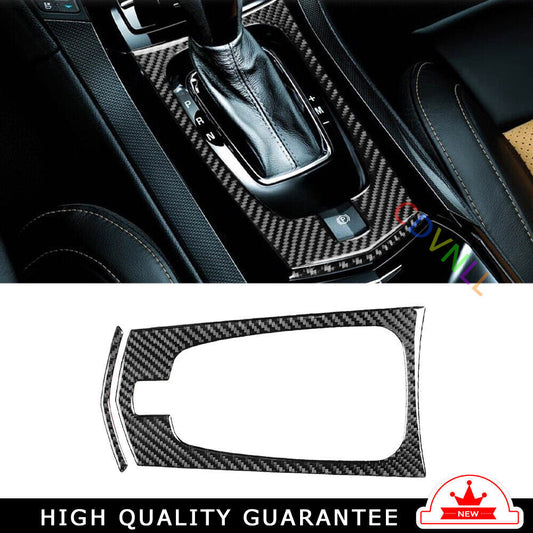 Console Gear Shift Frame Cover for Cadillac CTS 2008-13 Real Black Carbon Fiber