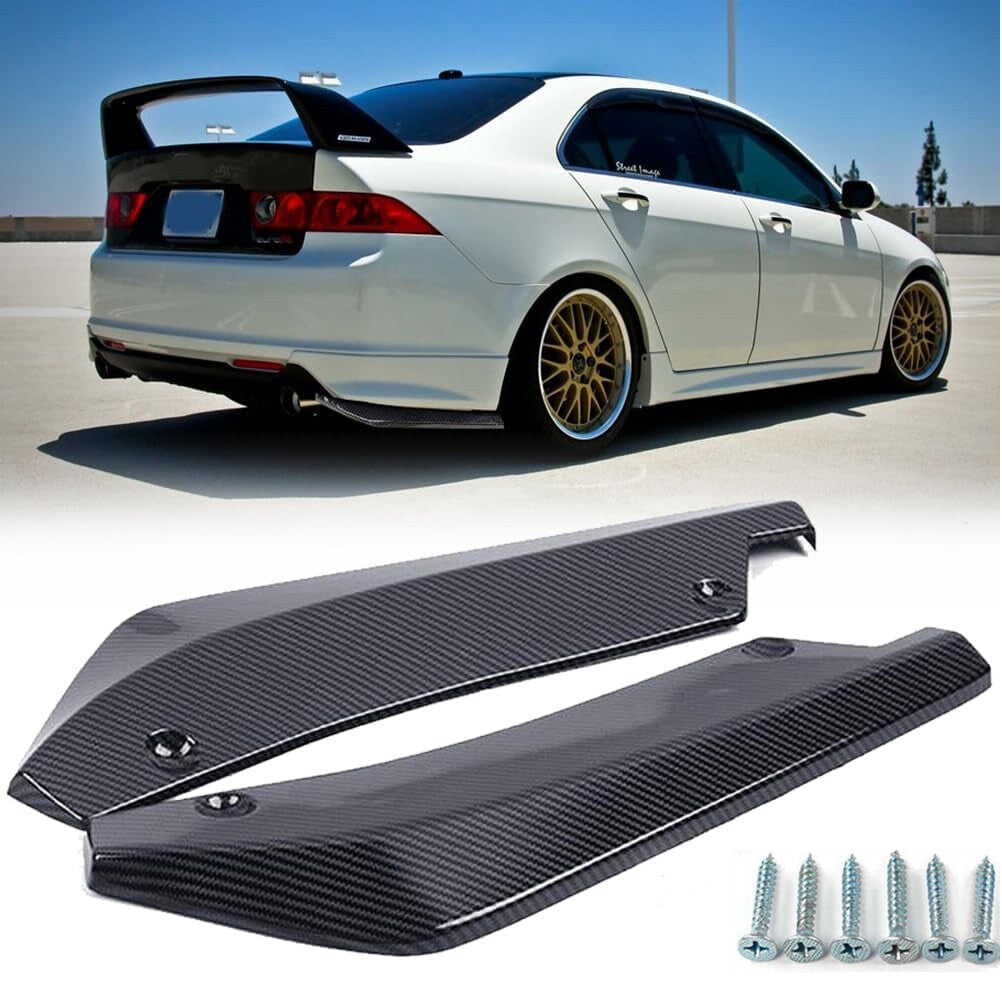 2x for Hyundai Accessories Rear Bumper Lip Diffuser Splitter Canard Protectors