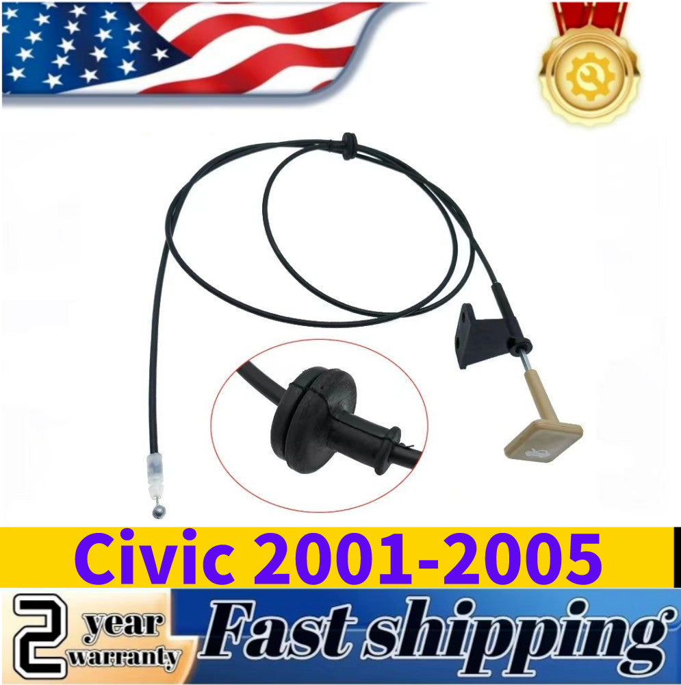 new capped release cable with beige handle for Honda for Civic 2001-2005 1.7L 74130S5AA01