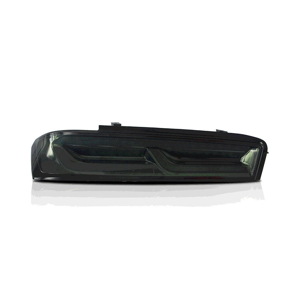 Left Side Smoked For 16-18 for Chevy Camaro 6th Gen LED Tail Lights Sequential