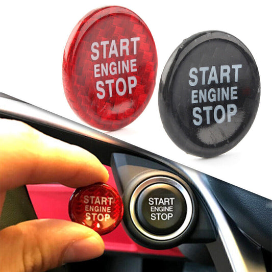 Carbon fiber Car ignition start button sticker Fit for Alfa Romeo Giulia for Stelvio