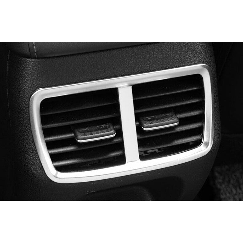 for Hyundai Sonata 2020-2023 Silver Steel Rear Row Air Outlet Vent Cover Trim