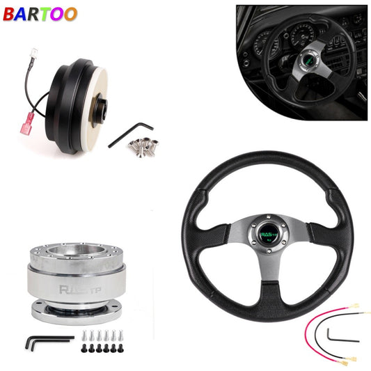14 Steering Wheel+Quick Release+Hub Adapter 110H for Civic 92-95 Integra 94-01