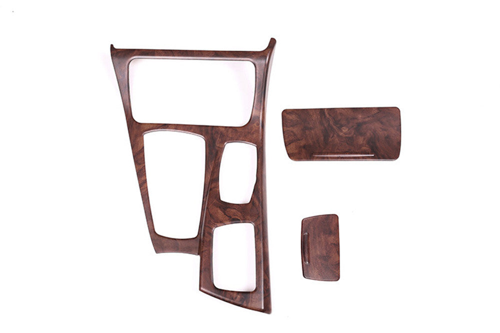 Central Control Gear Shift Panel Trim for BMW 5 Series F10 2011-17 ABS Rose Wood
