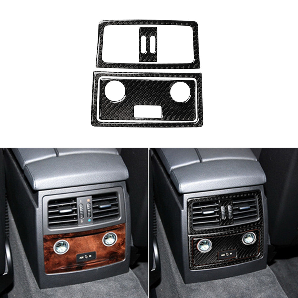 Carbon fiber rear ventilation trim for BMW 5 Series E60 2005-2011 type A