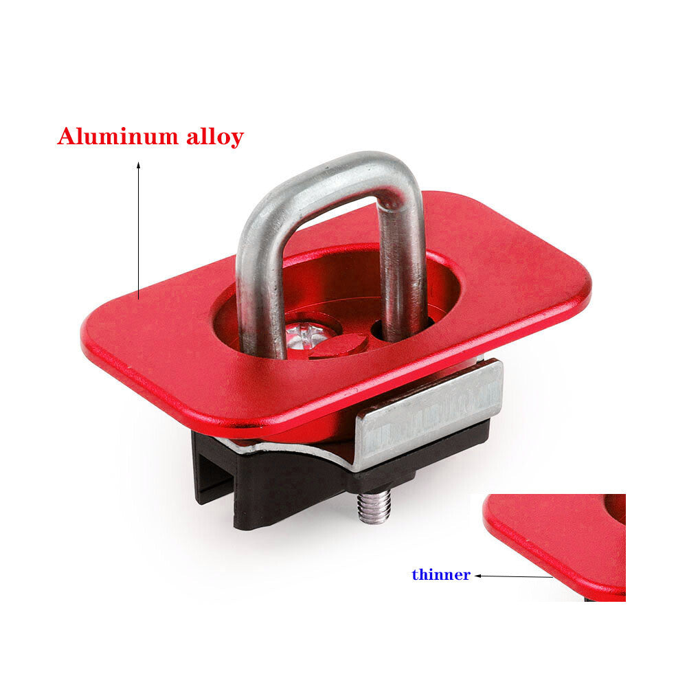 2Flush,Red Truck Bed Tie Downs for 2015-20 F 150/2017-20 F250  F350 Super Duty