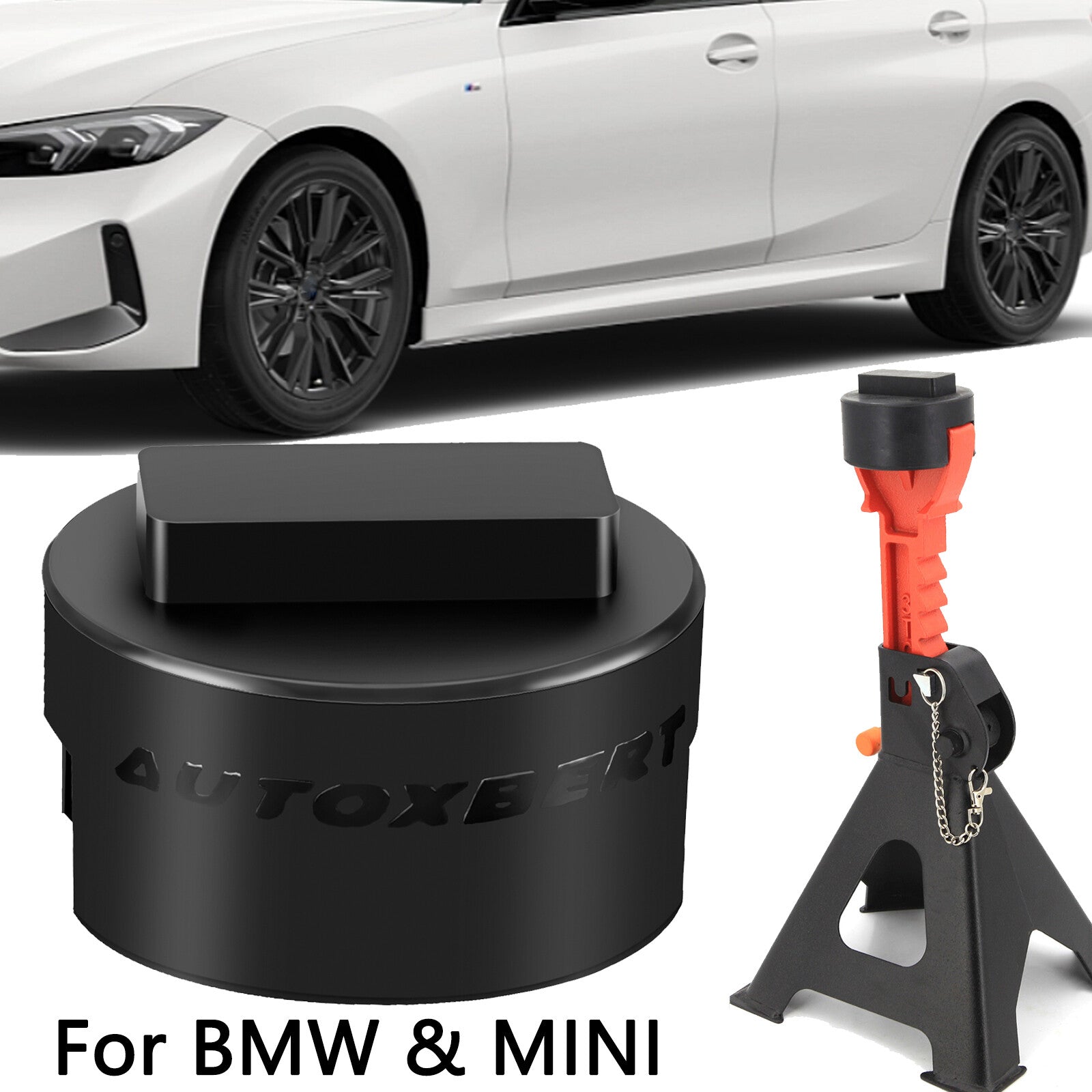 for BMW 3 4 5 Series Rubber Jack Mount Jack Pad Adapter E46 E90 E91 E92 X1 ,X3