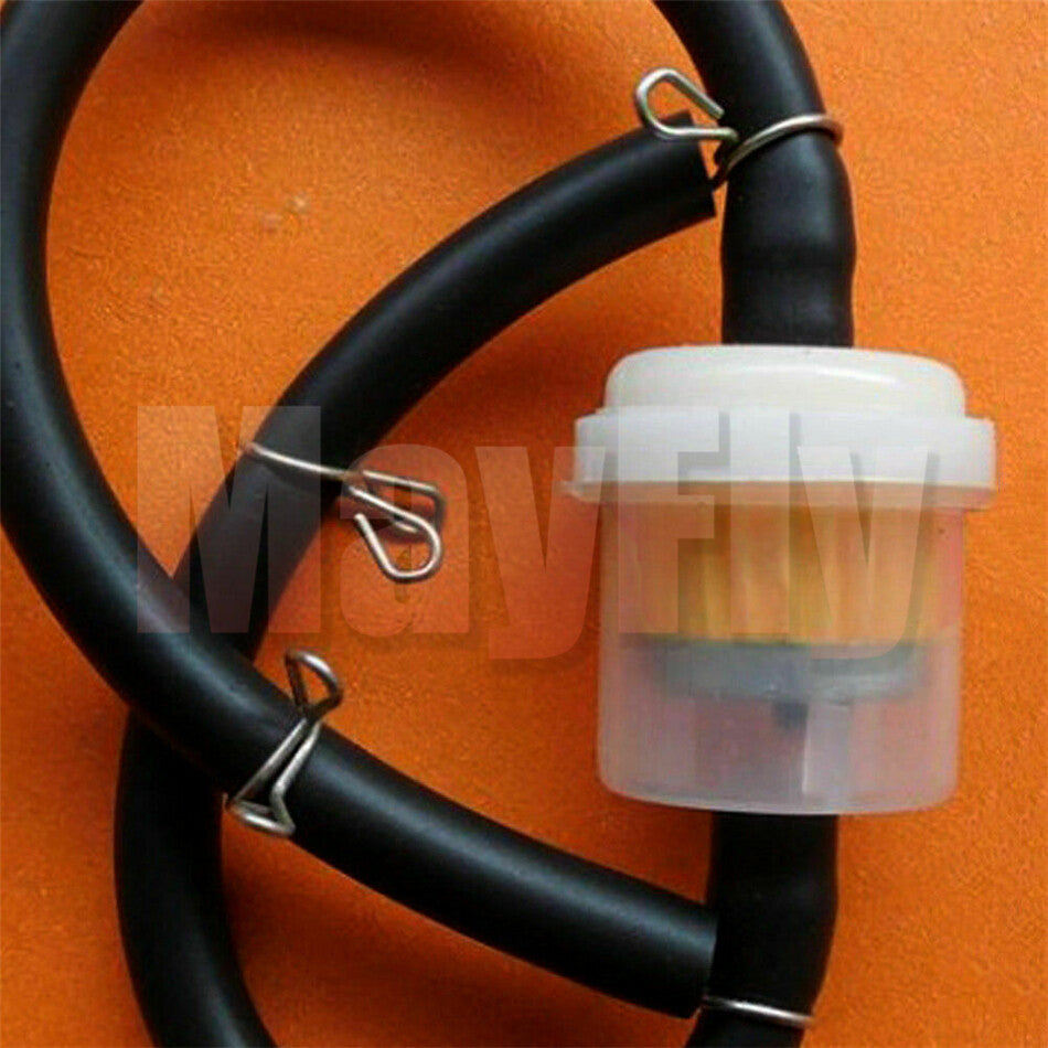 12PCS Inline Gas Oil Fuel Filter Small Engine fit For 1/4 6-7mm Hose Line