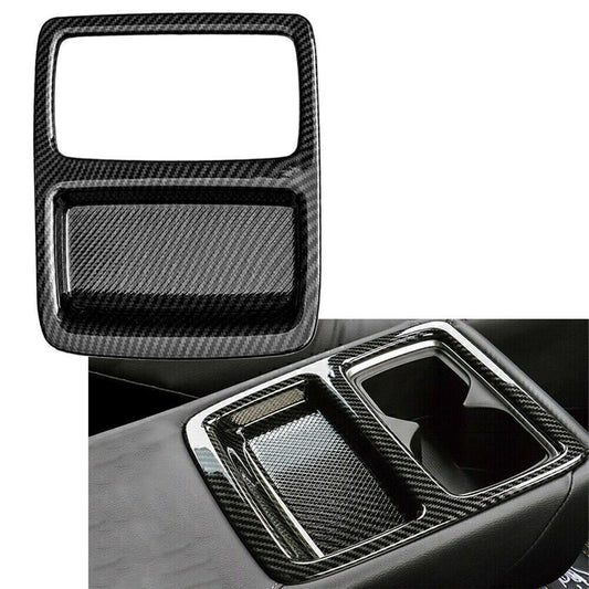 Carbon Fiber HQ Rear for Seat Water Cup Holder Cover Trim for Honda Accord 2018-2021