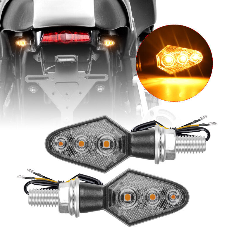 Motorcycle LED for Mini Turn Signal Blinker Light Indicator Amber for Honda for Yamaha