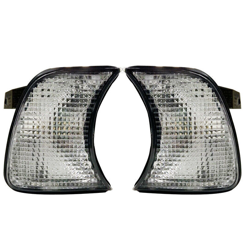1 Pair Clear Corner Lights Turn Signals light for BMW 5-Series E34 1989-1995