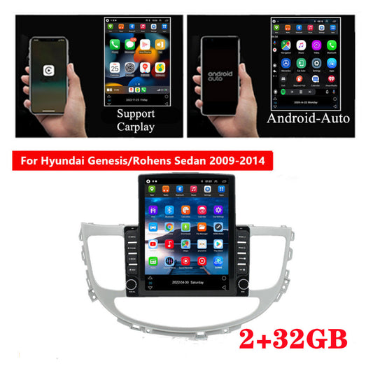 For 09-14 for Hyundai for Genesis Sedan Carplay 32GB Radio Stereo GPS Nav Head Unit 9.7