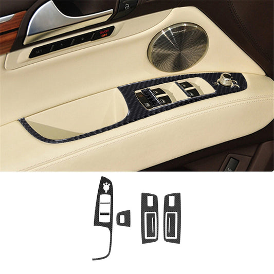 Carbon Fiber Door Window Control Panel for Audi Q7 2007-2015