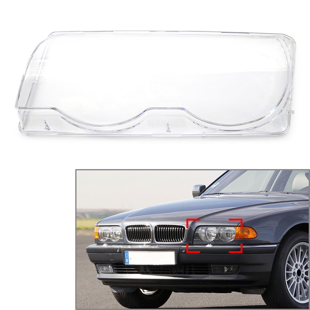Headlight Lens Cover Shell Left for BMW 7 Series E38 728i 730i 735i 740i 1999-01