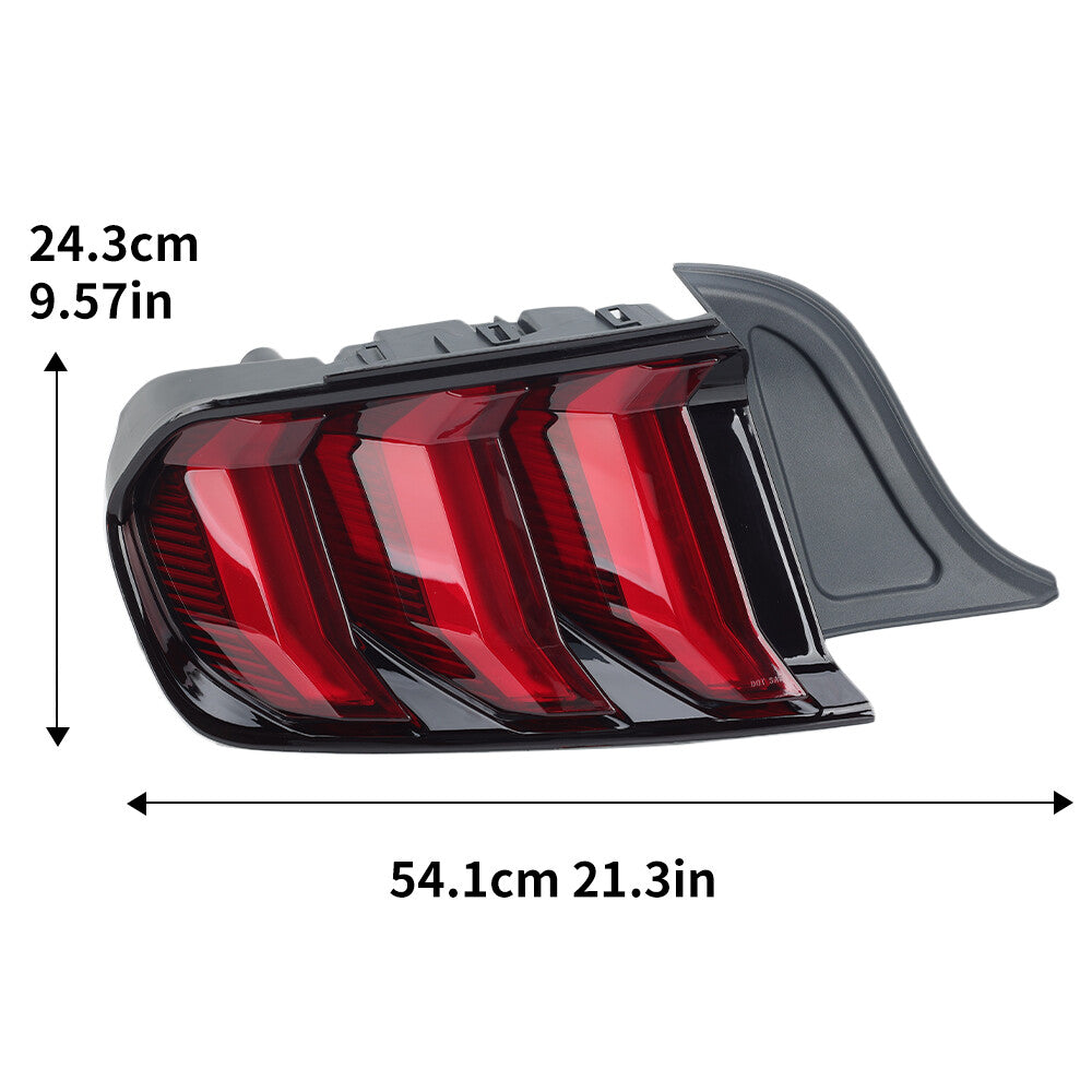 2×for Ford for Mustang 2015-2023 Tail Lights Taillight Left+Right Red