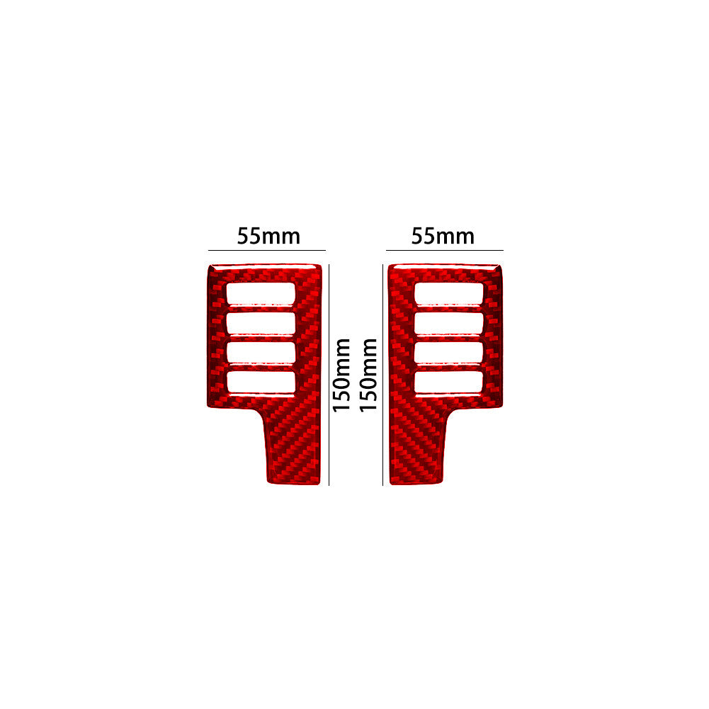 Red Carbon Fibre Screen Control Panel Trim for Land Rover Discovery Sport