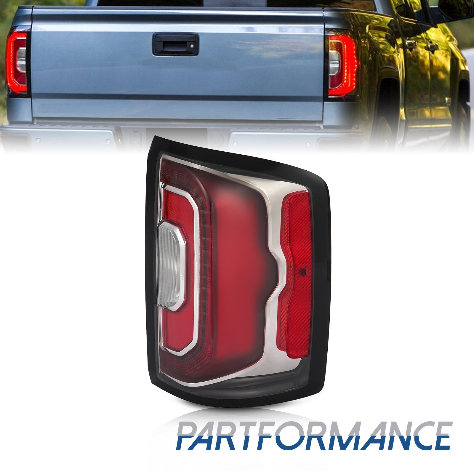 LED taillights and brake lights for 2016 and 2017 for GMC for Sierra 1500 passenger side.