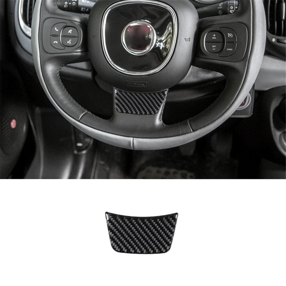 Carbon Fiber Inner Steering Wheel Chin Trim for Fiat 500L 2014-2017