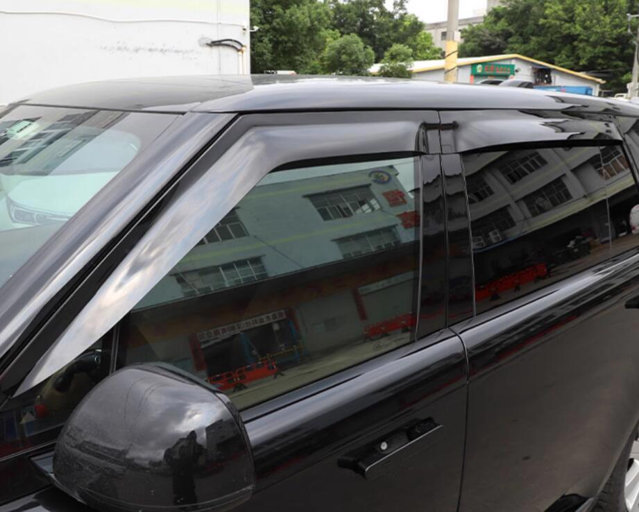 for Range Rover 2023-2024 Black Window Wind Visors Sun Rain Guard Vent Deflector