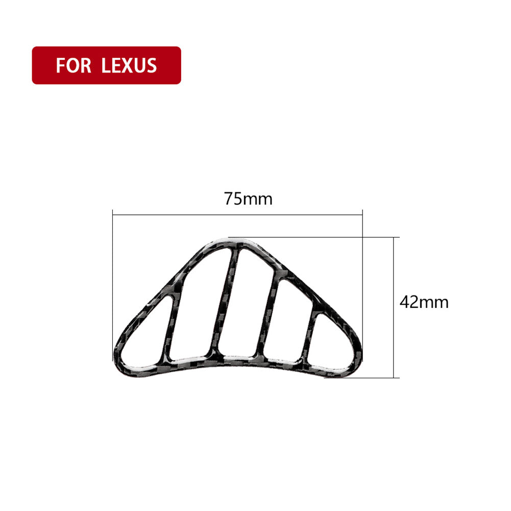 Carbon Fiber Side Air Vent Outlet Cover Trim for LEXUS IS250 300 350 2006-2012