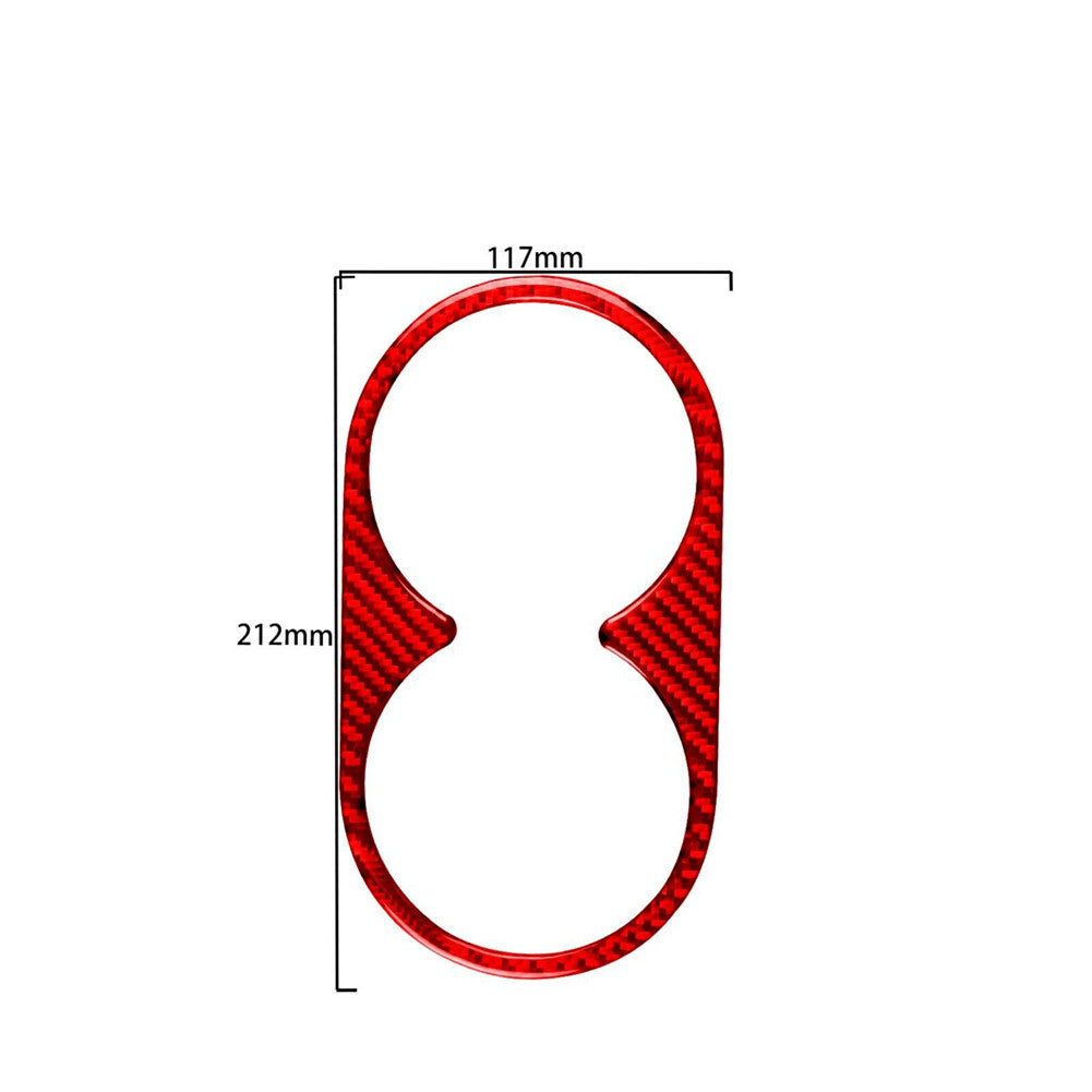 Carbon Fiber Rear Center Cupholder Cover Trim For Silverado for GMC for SIERRA 2014-2018