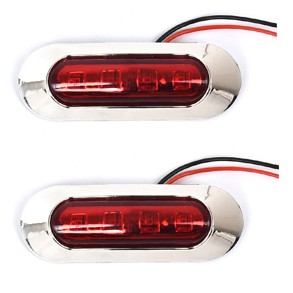 2X LED Car Motorbike Boat Navigation Light Deck Waterproof Bow Pontoon Lights