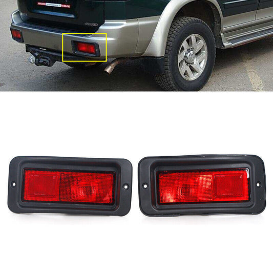 Pair Rear Bumper Tail Lights Lamps for Mitsubishi Montero Pajero Sport 1999-2008