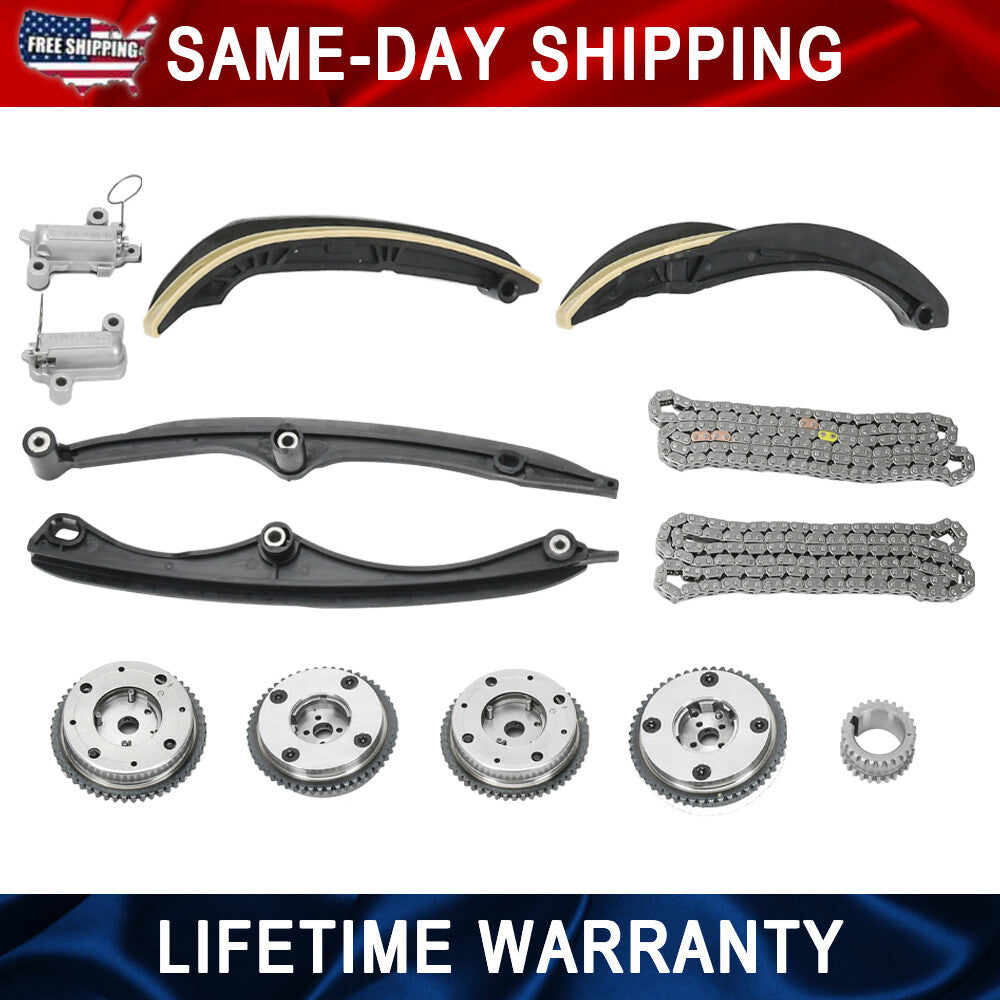 For 17-24 for Ford F150 3.5L Ecoboost Chains, Guides, Tensioners W/ PHASERS KIT