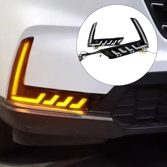 for Honda CR-V CRV 2023-2025 LED DRL Daytime Running Light Fog Lamp Turn Signava